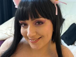 girl fingering shaved pussy AdelineDevin